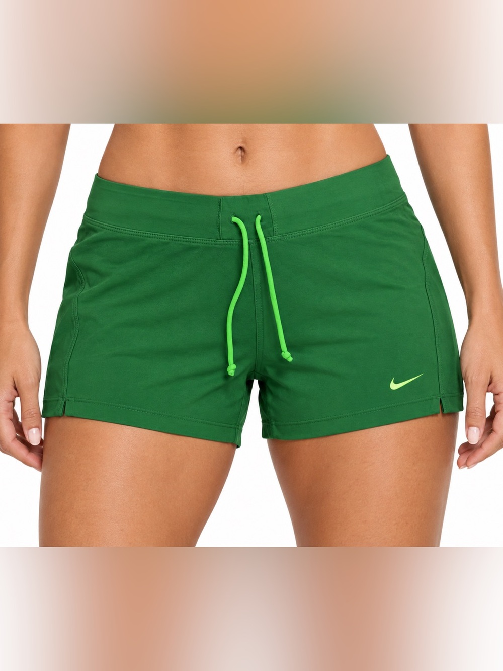NIKE Vintage dri fit athletic shorts size Small y2k green